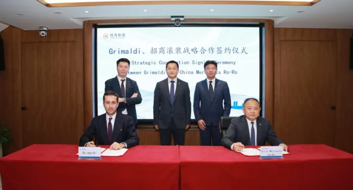 Grimaldi and China Merchants form strategic shipping partnership