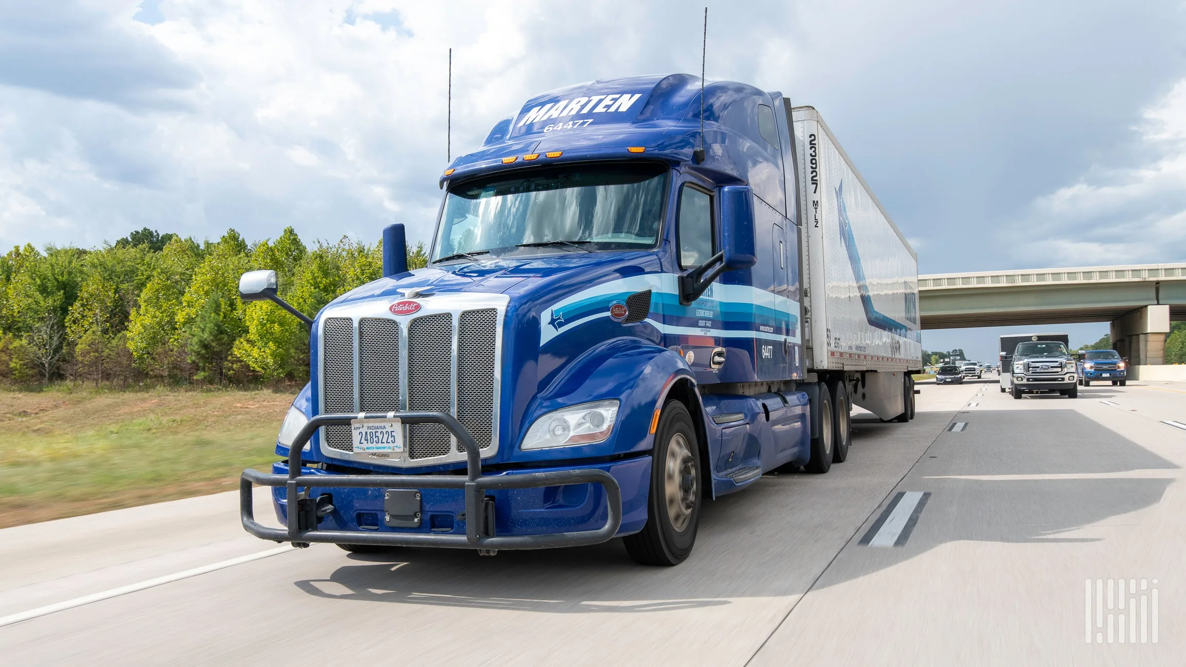 Truckload segment at Marten again a plus 100% OR in third quarter