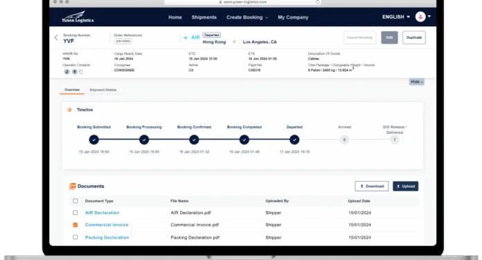 Yusen Logistics launches Global Digital Booking Platform
