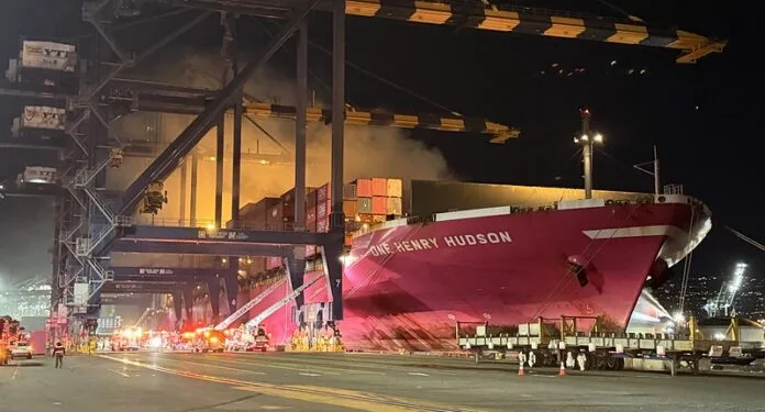 Container ship fire at Port of Los Angeles prompts multi-agency response