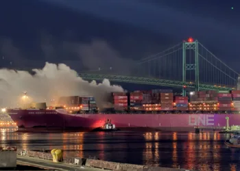 ONE Henry Hudson fire spurs port emergency in Los Angeles