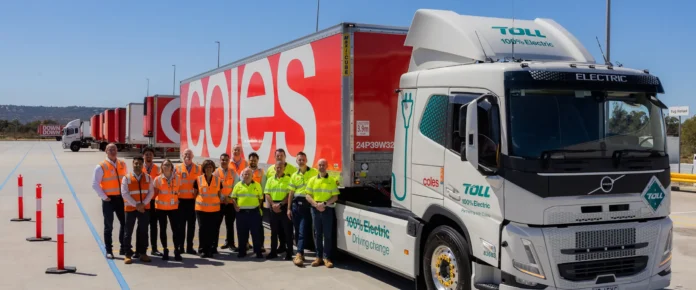 Toll and Coles roll out first electric heavy vehicles in Perth