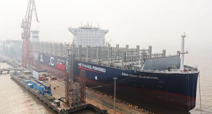 CMA CGM names new 15,000 TEU dual-fuel methanol vessel