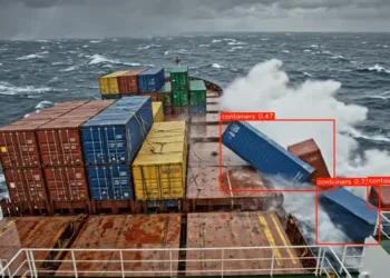 Container overboard detection and reporting system launched