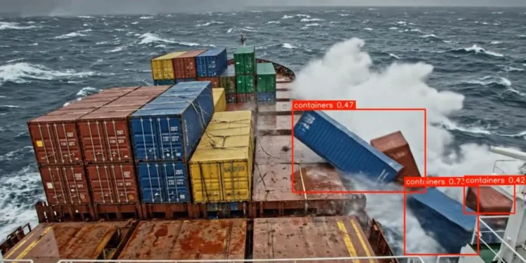 Container overboard detection and reporting system launched