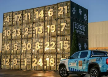 Containers turn festive as Cuboid builds world’s biggest advent calendar