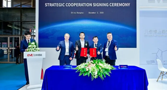 EVE Energy and Green Whale partner on marine battery systems