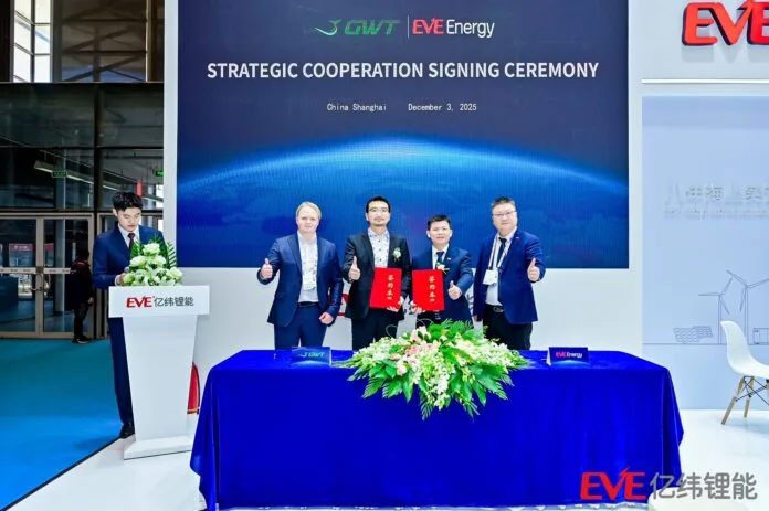 EVE Energy and Green Whale partner on marine battery systems