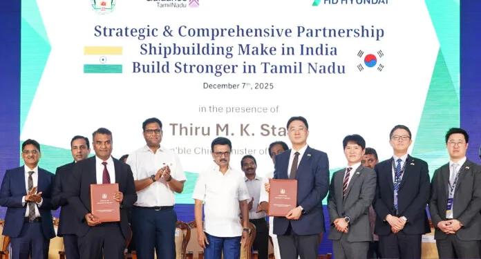 HD Hyundai signs MOU with Tamil Nadu to develop new Indian shipyard