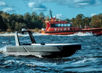 Port of Riga introduces a floating drone to enhance the smart technologies