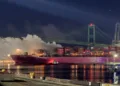 Update-M/V One Henry Hudson fire incident at Port of Los Angeles