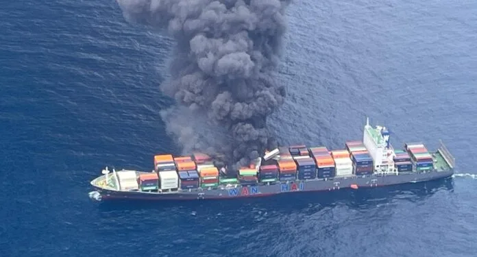 Update on incident aboard WAN HAI 503