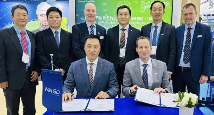 WinGD, OPearl sign 15-year service deal