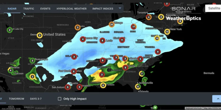 Assessing the first wave of Winter Storm Fern