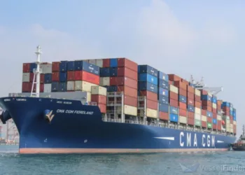 CMA CGM Fiordland becomes first large container ship to call at Puerto Antioquia