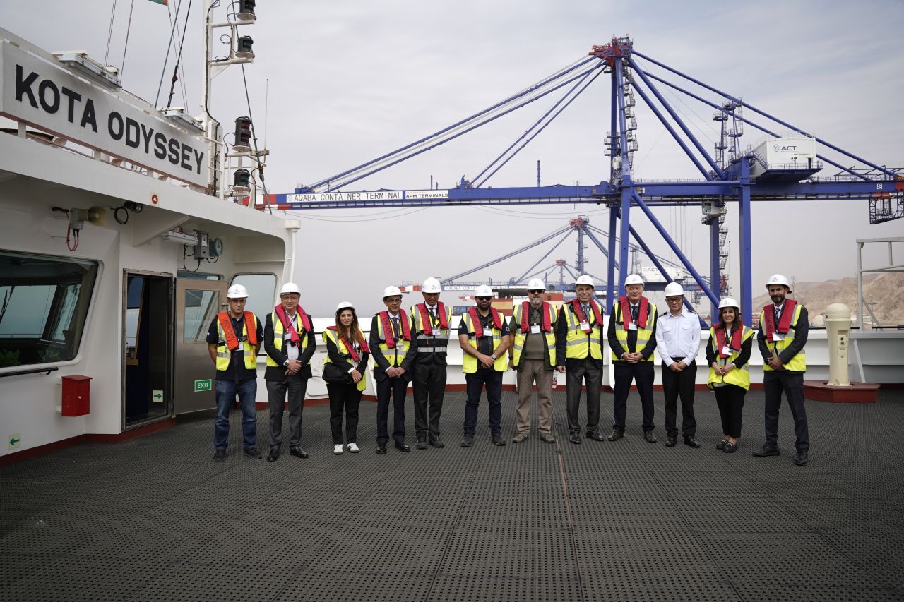 Pacific International Lines (PIL) celebrated the maiden call of KOTA ODYSSEY, its first LNG-powered vessel in the Red Sea, at Aqaba Container Terminal (ACT).